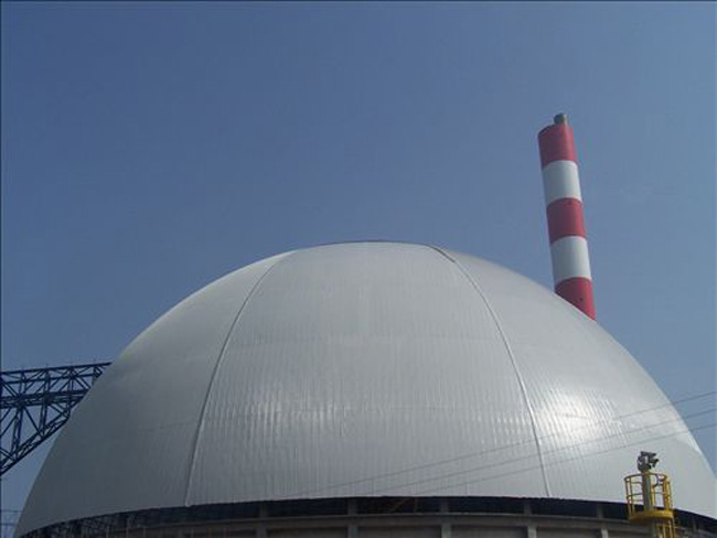 绵竹球形发电厂网架工程