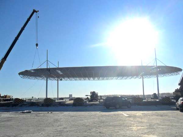 绵竹加油站网架案例